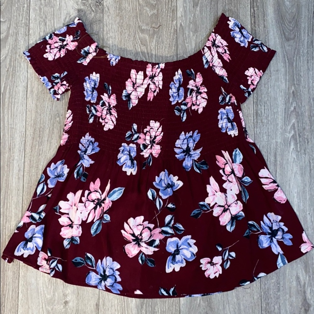 Off Shoulder babydoll shirt